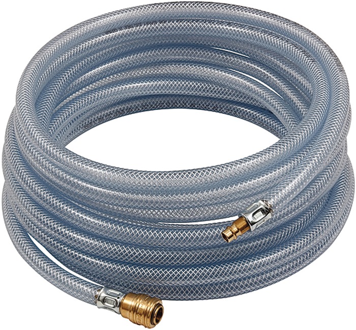 RIEGLER PVC-Druckluftschlauchset Innen-Ø 6 mm Außen-Ø 12 mm Länge 10 m Schnellverschlusskupplung DN 7,2