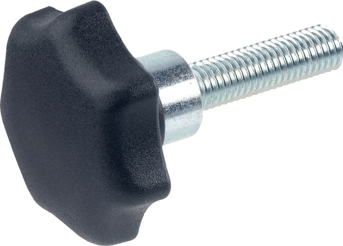 GANTER GRIFF Sterngriff GN 6336.4 Sterngriffschraube Kunststoff d1 40 mm d2 M 8 mm l30 mm