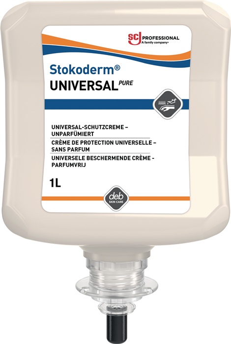 SC JOHNSON Hautschutzcreme Stokoderm Universal PURE 1 l unparfümiert ungefärbt