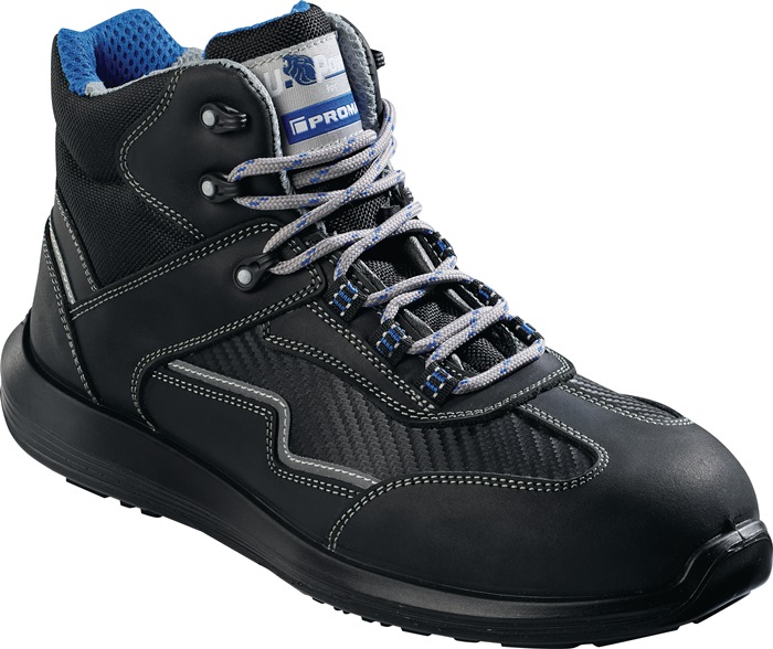 PROMAT Sicherheitsstiefel Juist Größe 42 W. 11 schwarz S3S FO SR Pull-Up Leder/karschiertes Leder