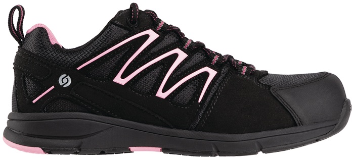 BAAK Damensicherheitsschuh Silvy2 Größe 41 W. 10,5 schwarz/pink S1P SRC EN ISO 20345 Microfaser mit Textileinsätzen