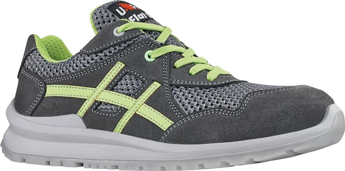 U-Power Sicherheitsschuh Nico Größe 38 W. 11 grau/grün S1PS FO SR EN ISO 20345 Veloursleder/Meshmaterial