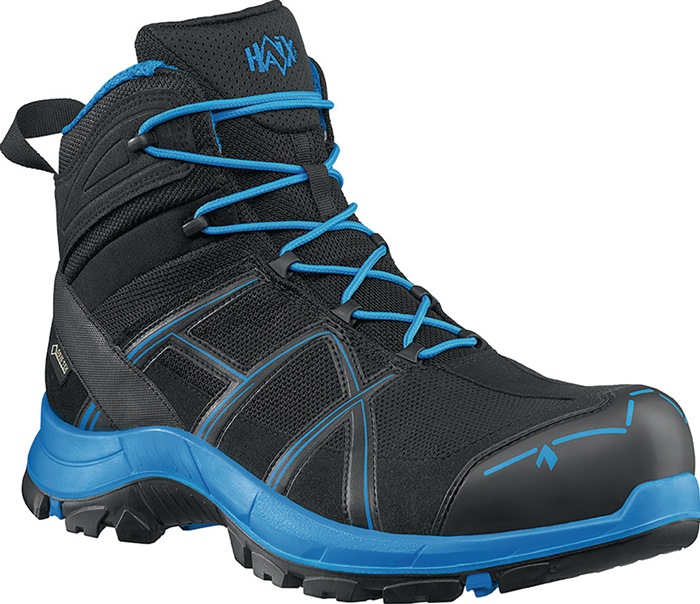 HAIX Sicherheitsstiefel BE Safety 40.1 Mid Größe 7 (41) W. 11 schwarz/blau S3 HRO HI CI WR SRC ESD EN ISO 20345 Mikrofaser/Textil