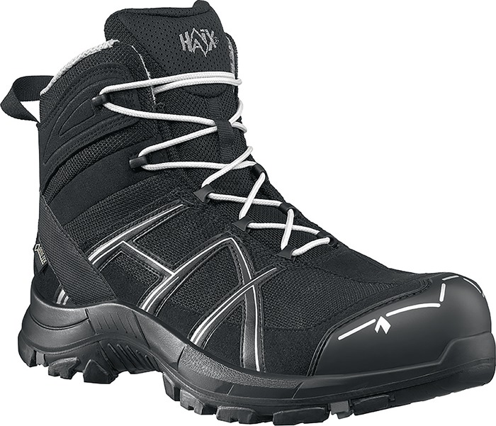 HAIX Sicherheitsstiefel BE 40.1 mid Größe 8(42) schwarz/silber S3 HRO HI CI WR SRC ESD Mikrofaser/Textil