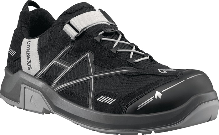 HAIX Sicherheitsschuh CONNEXIS low Größe 11 (46) schwarz/silber S1P HRO HI CI SRC ESD Mikrofaser/Textil