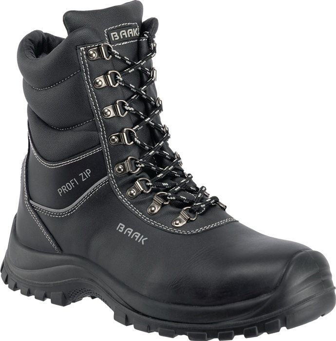 BAAK Sicherheitswinterstiefel Magnus-Profi Größe 45 W. 11 schwarz S3 SRC CI EN ISO 20345 Rindleder glatt