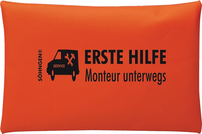 SÖHNGEN Erste Hilfe Tasche Monteur unterwegs B240xH170ca.mm orange