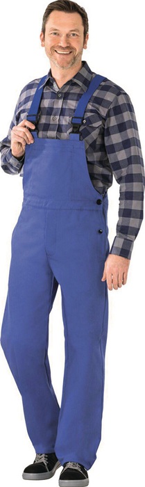PLANAM Schweißerschutz-Latzhose Nr.1704 Größe 46 kornblau
