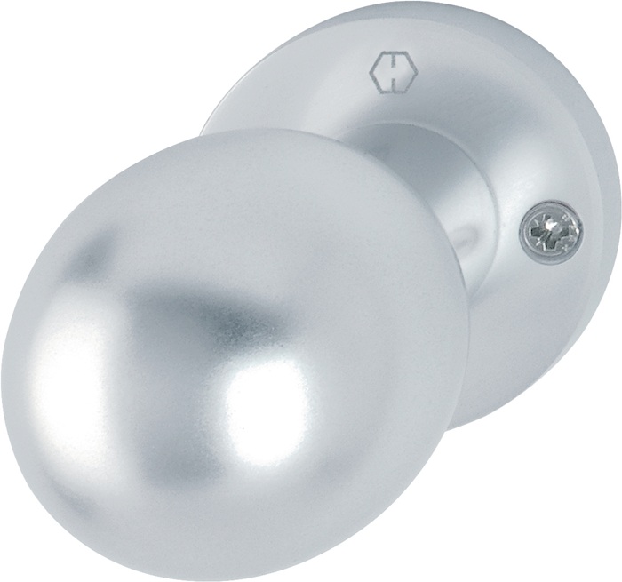 HOPPE Knopfrosette 50/11 Aluminium F1 Aufnahme M12 Kugelknopf