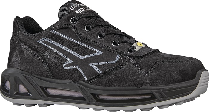 U-Power Sicherheitsschuh Carbon Carpet Größe 45 W. 11 schwarz/grau S3S CI FO SR ESD weiches gemilltes Leder, wasserabweisend