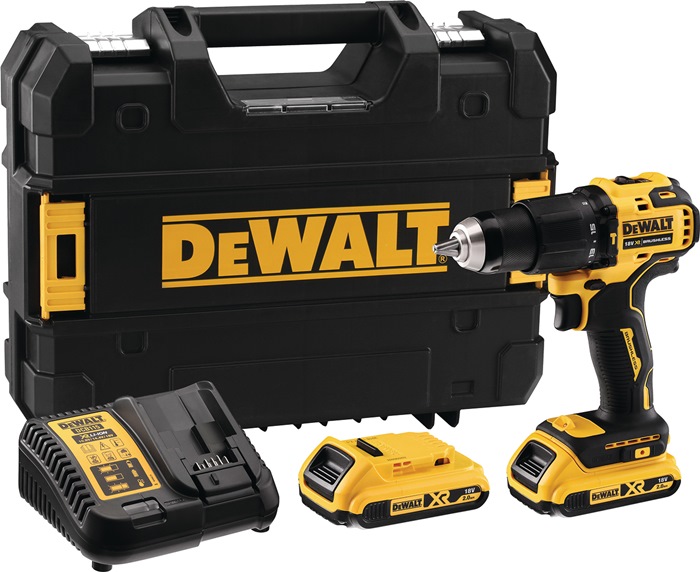 DeWALT Akkuschlagbohrschrauber DCD 709 D2T 18 V 2 Ah 13 mm 1,5-13 mm