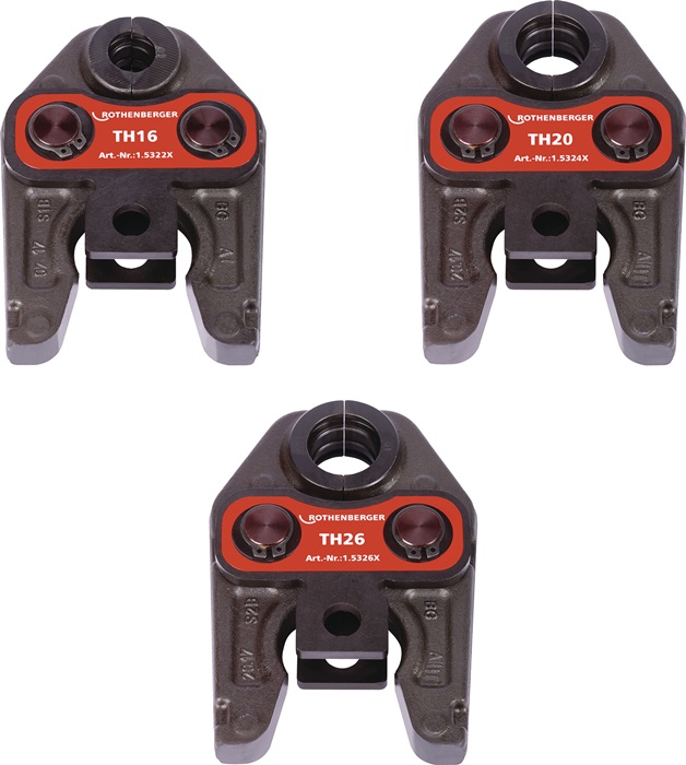 ROTHENBERGER Pressbackenset Standard 32 kN Nennweite 16-20-26 mm Typ TH