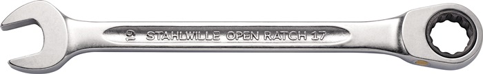 STAHLWILLE Maulringratschenschlüssel 17F Schlüsselweite 8 mm Länge 144 mm