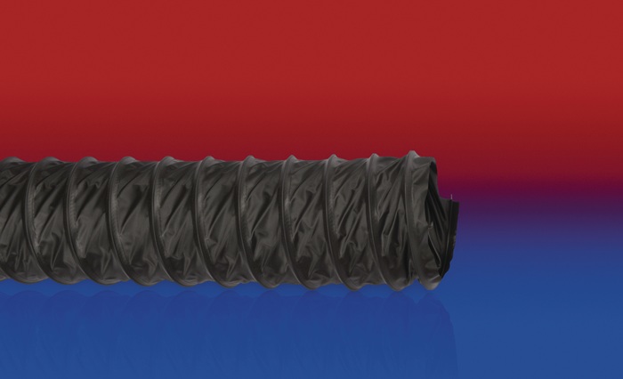 NORRES Klimaschlauch PROTAPE® PVC 371 BLACK (XLD) Innen-Ø 140 mm schwarz Außen-Ø 143,00 mm Länge 10 m