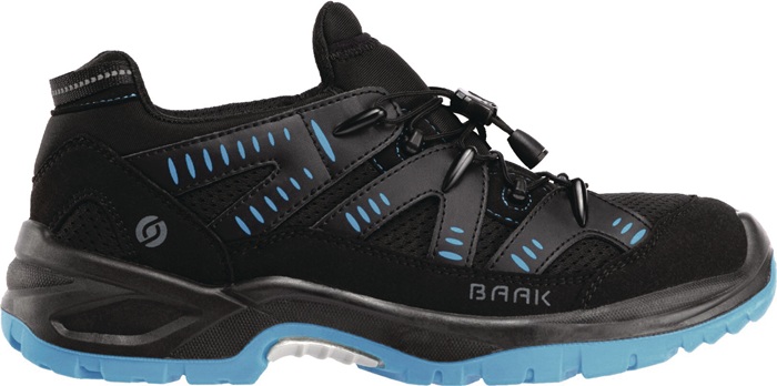 BAAK Sicherheitsschuh Homer Größe 44 W. 10-14 schwarz/blauTextil S1P SRC ESD EN ISO 20345