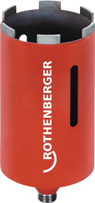 ROTHENBERGER Diamantbohrkrone DX High Speed Dry M16 Ø 57 mm Länge 150 mm Segmentanzahl 3