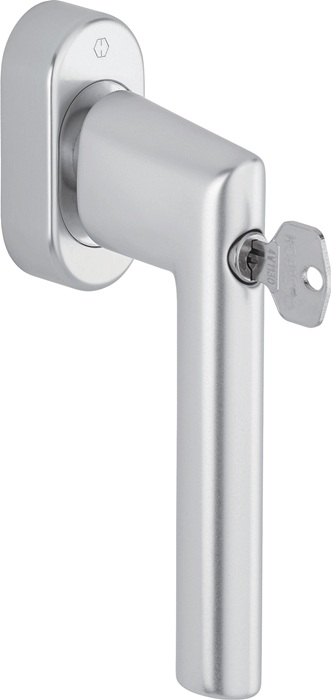 HOPPE Fenstergriff Amsterdam 0400S/UD9056 Aluminium 20-30 mm F1/silberfarben