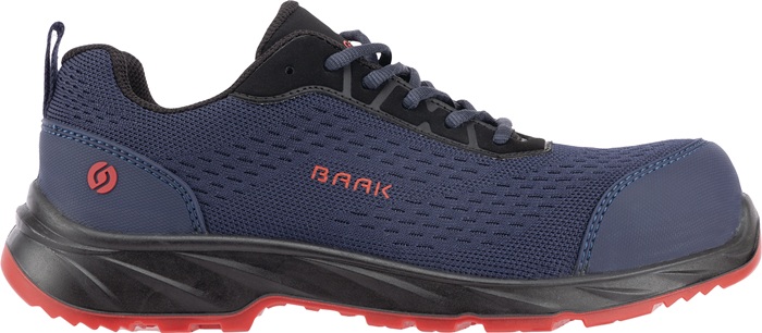 BAAK Sicherheitsschuh Per Größe 43 W. 11 blau/schwarz/rot S1PS FO LG SR ESD EN ISO 20345 Textil