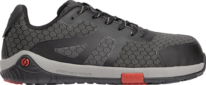 BAAK Sicherheitsschuh Phoenix Größe 38 W. 13 schwarz/grau S3S FO HRO SR ESD EN ISO 20345 Textil