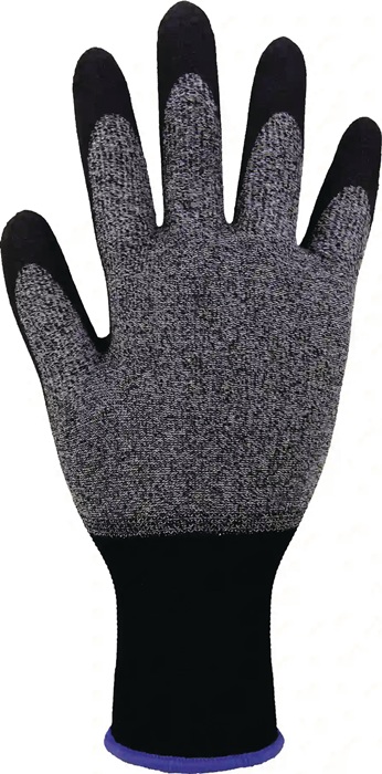 ASATEX Feinstrickhandschuh HIT-200 Größe 10 grau/schwarz EN 388, EN 21420:2020 PSA-Kategorie II