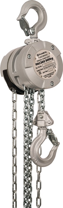 PLANETA Flaschenzug PAC360 Tragfähigkeit 500 kg Hubhöhe 3,0 m Aluminium
