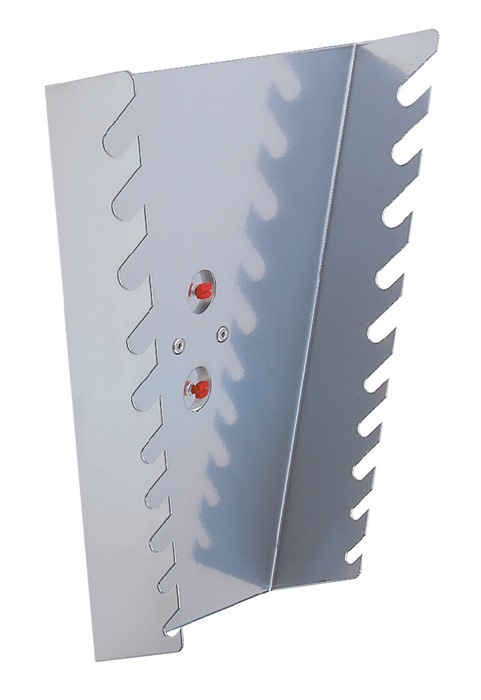 RasterPlan Ringschlüsselhalter senkrecht für 10 Schlüssel H255xB225/125xT50mm passend für Lochplatten
