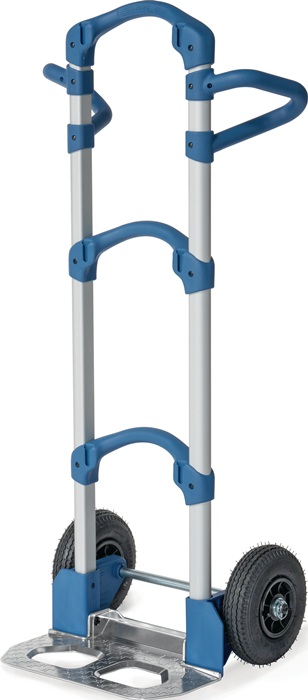 FETRA Transportkarre Wuppi klappbare Schaufel Alu-Rohr Aluminium Höhe 1250 mm Schaufel-L. 165 mm Schaufel-B.425 mm Tragfähigkeit 200 kg