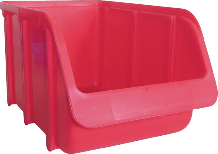 Hünersdorff Sichtlagerkasten L242/203xB146xH127mm PP rot stapelbar
