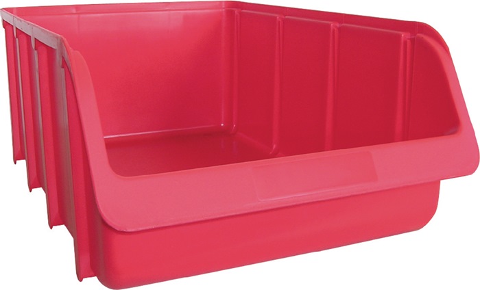 Hünersdorff Sichtlagerkasten L489/422xB312xH184mm PP rot stapelbar