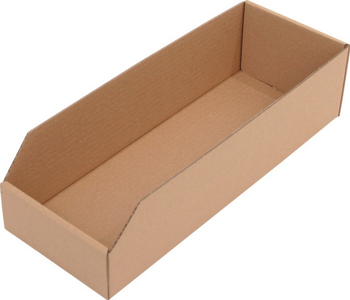 TRANSPAK Regalkasten L400xB150xH100mm braun 1-wellige Pappe