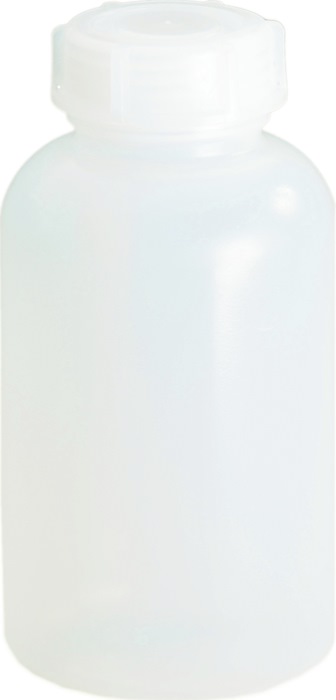Hünersdorff Weithalsflasche Gesamthöhe 120 mm Gesamt-Ø 64 mm Polyethylen (LDPE) naturfarben Einfüllöffnung-Ø 30,8 mm