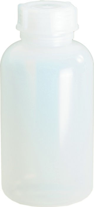 Hünersdorff Weithalsflasche Gesamthöhe 247 mm Gesamt-Ø 120 mm Polyethylen (LDPE) naturfarben Einfüllöffnung-Ø 50 mm