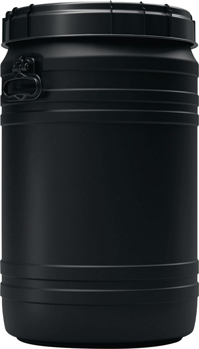 CurTec Weithalsfass 75 l PE schwarz mit 2 Tragegriffen Einfüllöffnung-Ø 354 mm