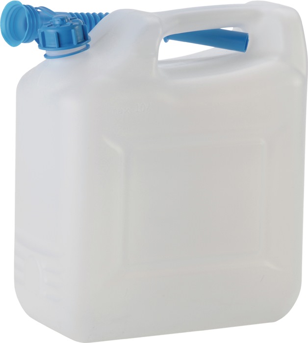 Hünersdorff Wasserkanister 12 l HD-PE mit Auslaufrohr H331xB290xT160mm