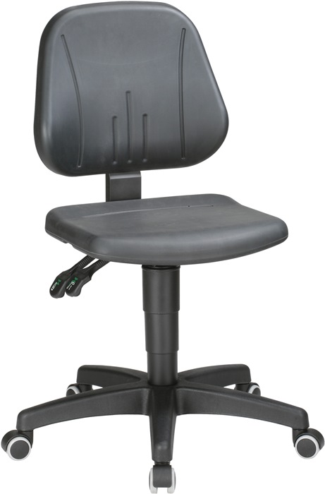 BIMOS Arbeitsdrehstuhl Unitec Rollen Integralschaum schwarz 440-620 mm