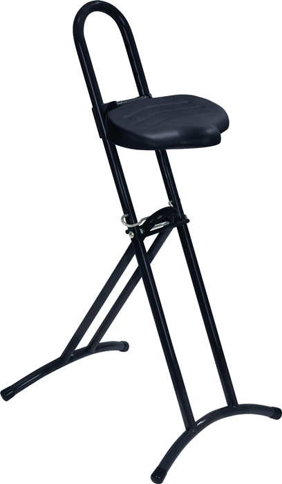 LOTZ Lagertechnik Stehhilfe Integralschaum Sitzhöhenverstellung 610-860 mm Stahlrohr schwarz