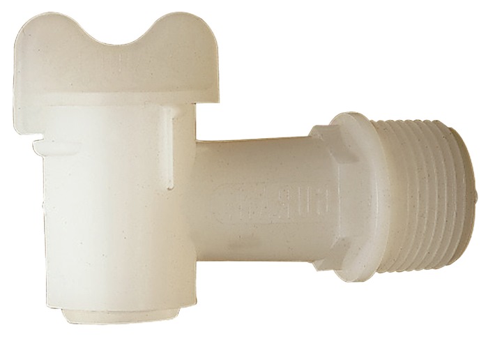 Rasche Fasshahn Kunststoff weiß R 26,9 (3/4″) mm