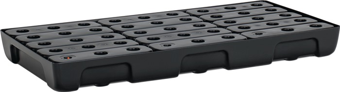 CEMO Regalwanne 27 l L976xB495xH95mm Polyethylen mit PE-Rost und Leckanzeiger