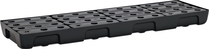 CEMO Regalwanne 28 l L1295xB395xH95mm Polyethylen mit PE-Rost und Leckanzeiger
