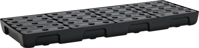 CEMO Regalwanne 36 l L1295xB495xH95mm Polyethylen mit PE-Rost und Leckanzeiger