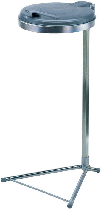 VAR Abfallsammler H980xB500xT530mm 120 l Deckel verzinkt (ME) mit Standfuß