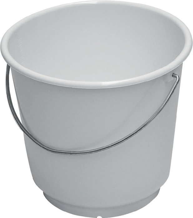 Lockweiler Eimer 10 l Polyethylen weiß lebensmittelecht Ø 290 mm Höhe 265 mm