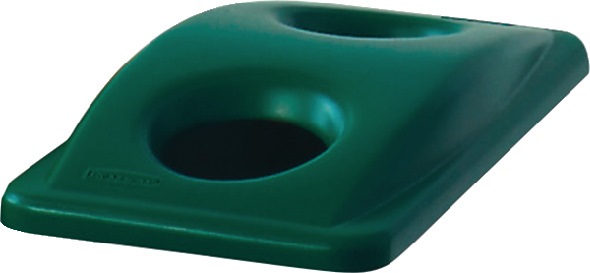 Rubbermaid Deckel Polyethylen grün B290xT520mm passend für Wertstoffsammler 60/87 l für Flascheneinwurf