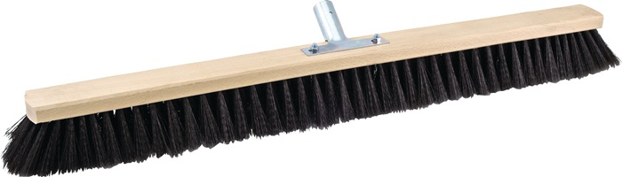 SOREX Saalbesen Qualitätsmischung Länge 800 mm mit Metallstielhalter Flachholz