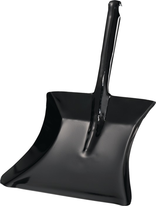 Turk Kehrschaufel mit Düllgriff Metall schwarz lackiert Blatt L230xB260 mm