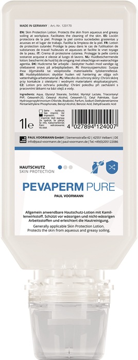 PAUL VOORMANN Hautschutz PEVAPERM PURE 1 l unparfümiert