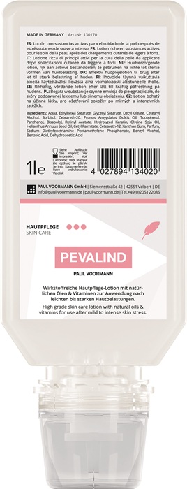 PAUL VOORMANN Hautpflegelotion PEVALIND 1 l parfümiert