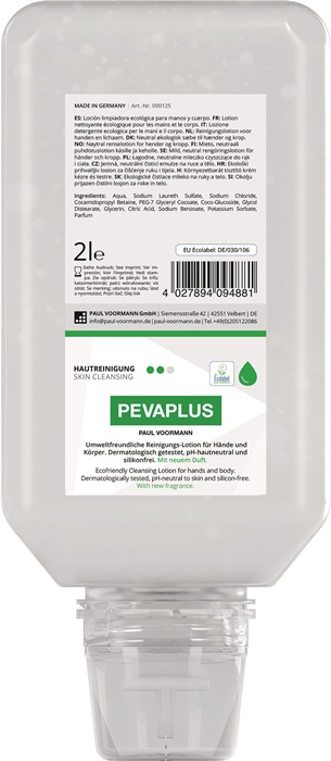 PAUL VOORMANN Handreinigung PEVAPLUS 2 l silikonfrei, pH-Hautneutral