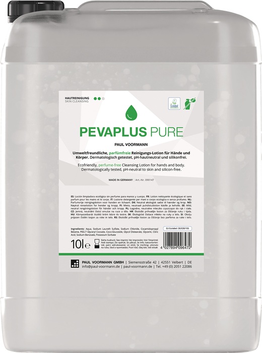 PAUL VOORMANN Handreinigung PEVAPLUS PURE 10 l unparfümiert