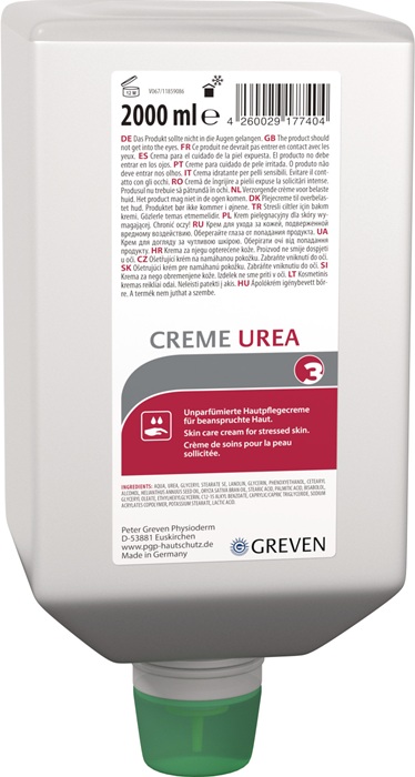 GREVEN Hautpflegecreme ® CREME UREA 2 l silikon-/parfüm-/duftstofffrei